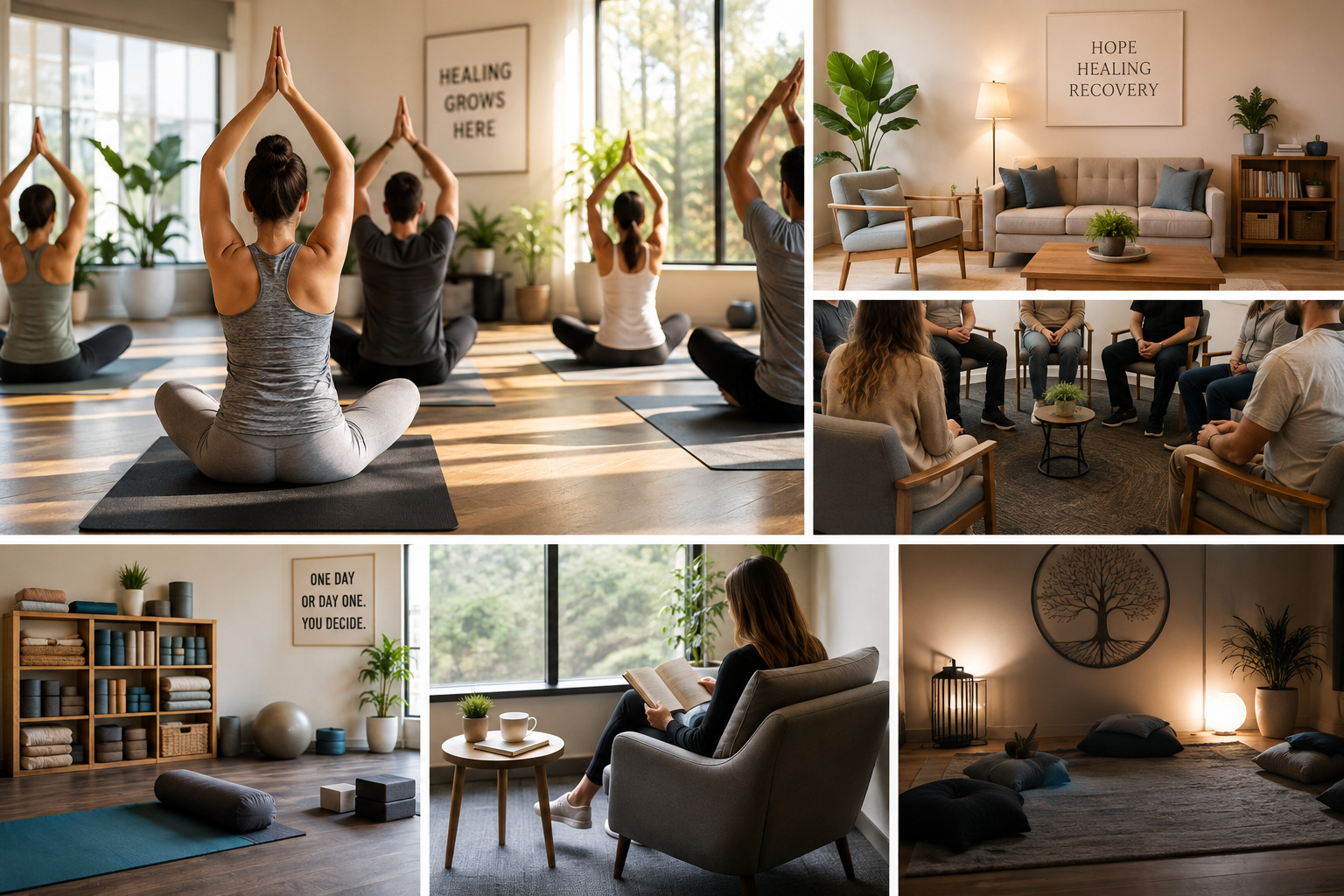 Serene recovery facility common area